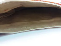 کیف تمام پته دوزی شده سفید مدل همنشین بانو 1