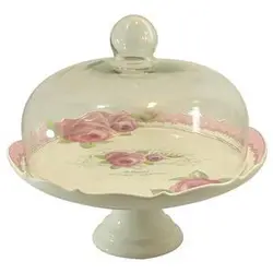 ظرف سرو کیک گلدکیش طرح دکال مدل GK618113 - فروشگاه اینترنتی شیک گستر