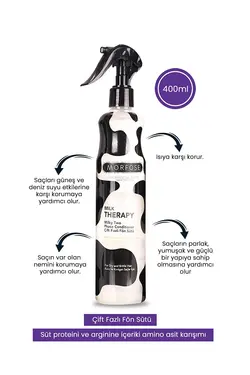 نرم کننده مو شیر تراپی milk therapy حجم 400 میلی لیتر مورفوس Morfose