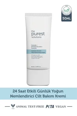 کرم مراقبت از پوست مرطوب کننده قوی روزانه 24 ساعته 50 میلی لیتر پیورست سولوشن The Purest Solutions