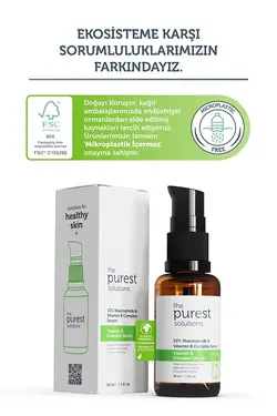 سرم ترمیم کننده و تسکین دهنده ویتامین B برای مراقبت از پوست 30 میلی لیتر پیورست سولوشن The Purest Solutions