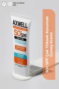 کرم ضد آفتاب و ضد لک Spf 50+ حجم 50 ml اکس‌ول AXWELL