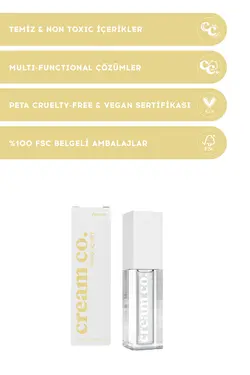 بالم براق کننده لب، مرطوب کننده وانیل ۵ میل کرئیم کو Cream Co