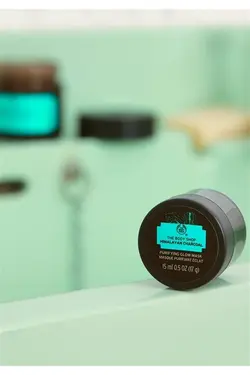 ماسک تابشی پاک کننده سم هیمالیا زغال چوب 15 میلی لیتر بادی شاپ The body shop