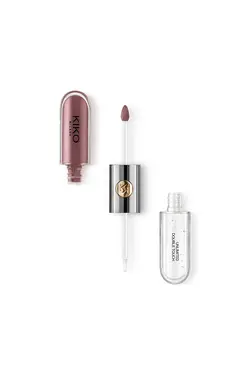 رژ لب مایع به همراه برق لب رنگشاه بلوطی تیره شماره 121  کیکو KIKO