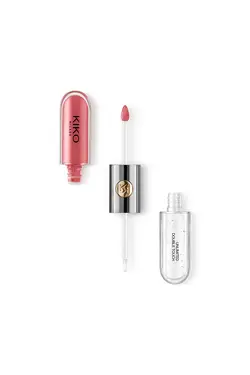 رژ لب مایع به همراه برق لب رنگ رز  تند شماره 110  کیکو KIKO