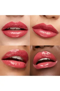 رژ لب مایع به همراه برق لب رنگ رز  تند شماره 110  کیکو KIKO