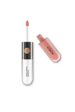 رژ لب مایع به همراه برق لب رنگ رزی بژ شماره 102  کیکو KIKO