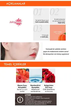 رژگونه مایع مرطوب کننده طبیعی Juicy Pang رنگ Water Blusherشماره OR01 میشا Missha