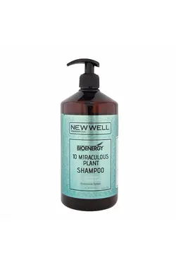 شامپو حاوی عصاره 10 گیاه بیوانرژی با حجم 1000 میل نیو وال New Well