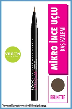قلم هاشور ابرو Lift & Snatch Eyebrow Tint Pen رنگ 07-Brunette حجم 1 میل نیکس NYX