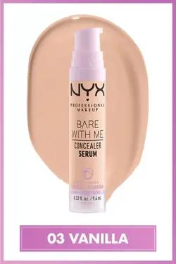 سرم کانسیلر BARE WITH ME CONCEALER SERUM رنگ 03-vanilla حجم 9.6 میل نیکس NYX