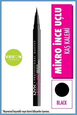 قلم هاشور ابرو Lift & Snatch Eyebrow Tint Pen رنگ 10-black حجم 1 میل نیکس NYX