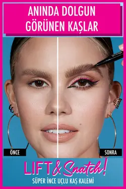 قلم هاشور ابرو Lift & Snatch Eyebrow Tint Pen رنگ 10-black حجم 1 میل نیکس NYX