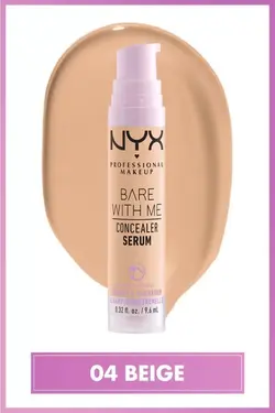 سرم کانسیلر BARE WITH ME CONCEALER SERUM رنگ 04-beige حجم 9.6 میل نیکس NYX