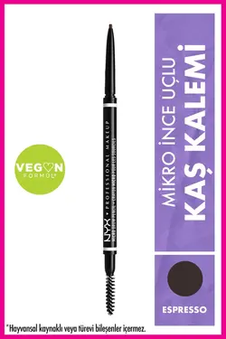 مداد ابرو فوق نازک Micro Brow Pencil رنگ espresso حجم 0.5 میل نیکس NYX