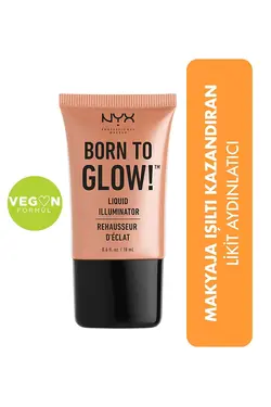 هایلایتر مایع بورن تو گلو BORN TO GLOW Liquid Illuminator مدل Gleam حجم 18 میل نیکس NYX