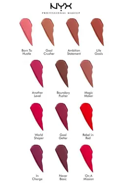 رژلب مایع مات دو طرفه شاین لود Shine Loud High Shine Lip Color Life Goals نیکس NYX