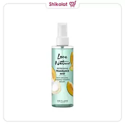 اسپری بدن معطر و طراوت بخش حاوی خربزه و آب نارگیل ارگانیک لاو نیچر اوریفلیم