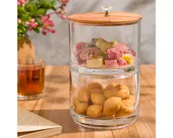 شکلات خوری 2 طبقه درب چوبی لیمون 2167