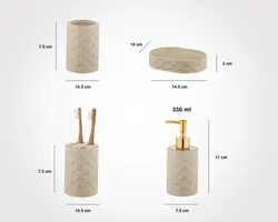 ست بهداشتی لیمون 6 تیکه مدل 1760