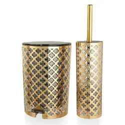 سطل و فرچه لیمون طرح گل