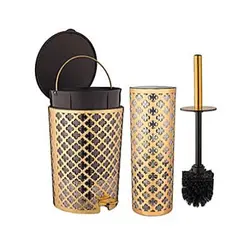 سطل و فرچه لیمون طرح گل