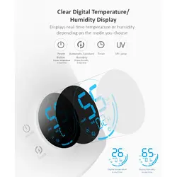 دستگاه بخور و رطوبت ساز درما مدل DEM-F628S - فروشگاه شیراز لپ تاپ