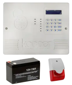 پک دزدگیرسیم کارتی به همراه چشمی وباطری و آژیر Keeper-KP-GS/P6