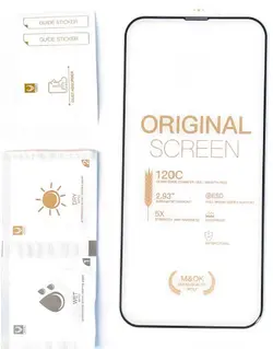 گلس سری 14 آیفون با محافظ توری اسپیکر