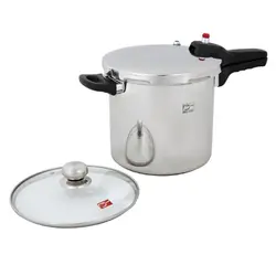 زودپز پارس استیل گنجایش 7 لیتر با درب پیرکس