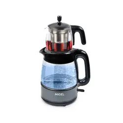 چای‌ساز میگل مشکی نقره ای مدل GTS 070