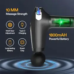 ماساژور تفنگی fascial gun pro مدل HB_005 فروشگاه سیب شاپ