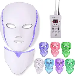 ماسک ال ای دی نقابی colorful led beauty mask - فروشگاه آرایشی بهداشتی سیب