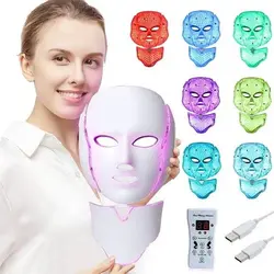 ماسک ال ای دی نقابی colorful led beauty mask - فروشگاه آرایشی بهداشتی سیب