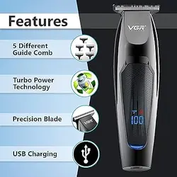 ماشین اصلاح موی سر و صورت وی جی ار مدل VGR V-070