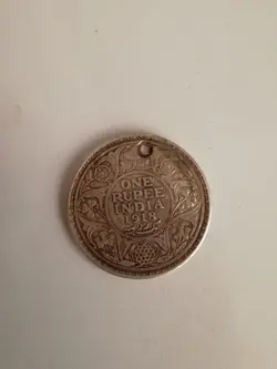 سکه کمیاب هندی جرج پنجم پادشاه بریتانیا
