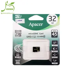 کارت حافظه microSDHC اپیسر مدل AP32GA کلاس 10 استاندارد UHS-I U1 سرعت 45MBps ظرفیت 32 گیگابایت