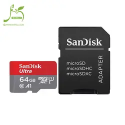 رم میکرو ۶۴ گیگ سن دیسک SanDisk Ultra U1 A1 100MB/s