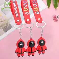 جاسوئیچی سیلیکونی بازی مرکب Squid Game Keychain
