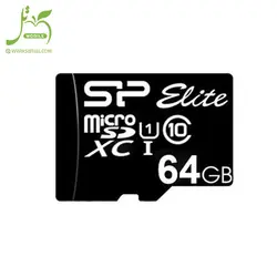 کارت حافظه microSDHC سیلیکون پاور مدل Elite ظرفیت 64 گیگابایت کلاس 10 استاندارد UHS-I U1 سرعت 85MBps
