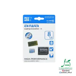 کارت حافظه Micro SD AIWA مدل 433X - ظرفیت 8 گیگ _ Class10