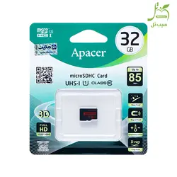 کارت حافظه microSDHC اپیسر  ظرفیت 32 گیگابایت کلاس 10 استاندارد UHS-I U1 سرعت 85MBps کد AP32GMCSH10U5-RA