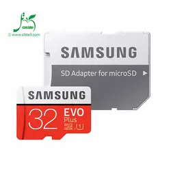 کارت حافظه microSDHC سامسونگ مدل Evo Plus با ظرفیت 32 گیگ کلاس 10 استاندارد UHS-I