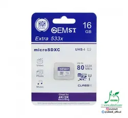 کارت حافظه microSDHC جیم اس تی مدل Extra 553x_ ظرفیت 16 GB _ سرعت استانداردUHS 1