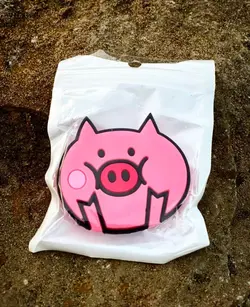 پاپ سوکت طرح فانتزی سیلیکونی طرح خوک صورتی