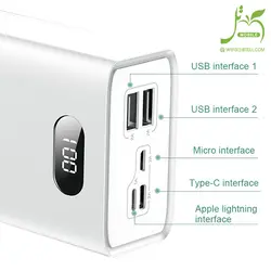 پاوربانک TRANYOO مدل F30 ظرفیت 30000 میلی آمپر با ارسال رایگان