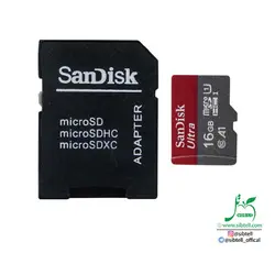 کارت حافظه microSDHC سن دیسک مدل Ultra A1_ ظرفیت 16 GB _ سرعت استانداردUHS 1