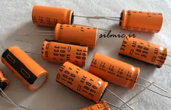 خازن دما بالا 330 میکرو فاراد 100 ولت nippon ژاپن سری gxe با تحمل دمای ۱۲۵