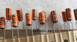 خازن دما بالا 33 میکرو فاراد 35 ولت nippon ژاپن سری fl با تحمل دمای ۱۲۵